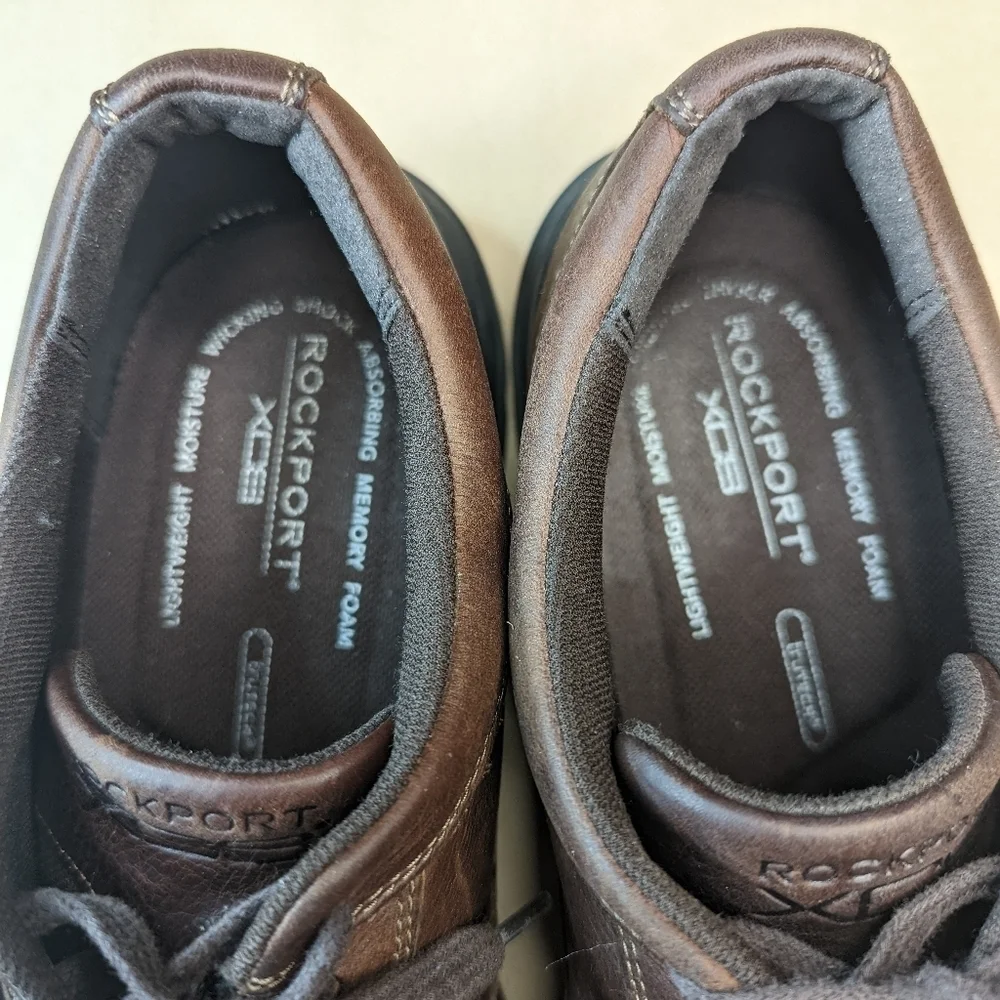Rockport XCS H79440 Junction Point Brown Leather Oxford Shoes Men's Size 13